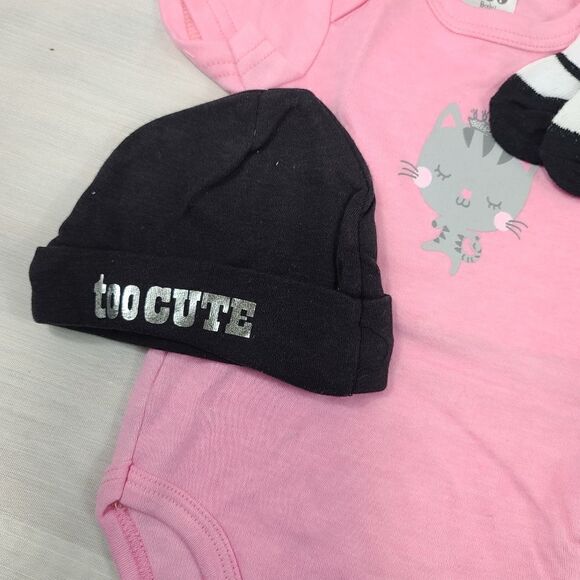 CJP Pink 3 Peice Size 6-9 Months Onesie - Picture 4 of 7
